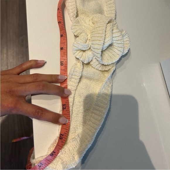 Elegant Cream Skirt set with Floral Detail crochet one size - Picture 7 of 10